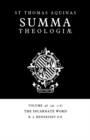 Summa Theologiae: Volume 48, The Incarnate Word : 3a. 1-6 - Book
