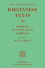 Indo-Scythian Studies: Being Khotanese Texts Volume VI: Volume 6, Prolexis to the Book of Zambasta : Khotanese Texts - Book