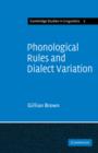 Phonological Rules and Dialect Variation : A Study of the Phonology of Lumasaaba - Book