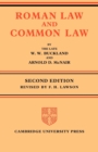 Roman Law and Common Law : A Comparison in Outline - Book