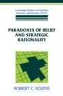 Paradoxes of Belief and Strategic Rationality - Book