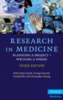 Research in Medicine : Planning a Project – Writing a Thesis - Book