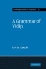 A Grammar of Yidin - Book