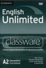 English Unlimited Elementary Classware DVD-ROM - Book