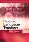 Introducing Language Typology - Book