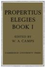 Propertius: Elegies : Book 1 - Book
