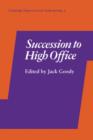 Succession to High Office - Book