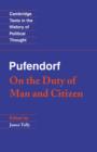 Pufendorf: On the Duty of Man and Citizen according to Natural Law - Book