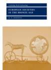 European Societies in the Bronze Age - Book