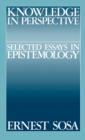 Knowledge in Perspective : Selected Essays in Epistemology - Book