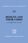 Designs and their Codes - Book