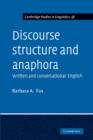 Discourse Structure and Anaphora : Written and Conversational English - Book