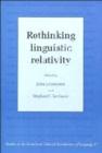 Rethinking Linguistic Relativity - Book