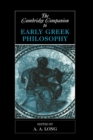 The Cambridge Companion to Early Greek Philosophy - Book