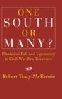 One South or Many? : Plantation Belt and Upcountry in Civil War-Era Tennessee - Book