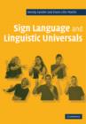 Sign Language and Linguistic Universals - Book