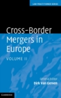 Cross-Border Mergers in Europe - Book