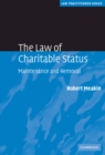 The Law of Charitable Status : Maintenance and Removal - Book