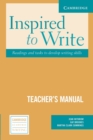 Inspired to Write Teacher's Manual : Readings and Tasks to Develop Writing - Book