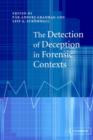 The Detection of Deception in Forensic Contexts - Book