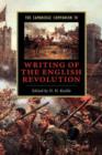 The Cambridge Companion to Writing of the English Revolution - Book