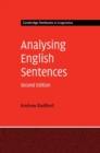 Analysing English Sentences - Book