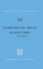 Permutation Group Algorithms - Book