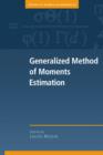 Generalized Method of Moments Estimation - Book