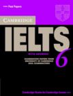 Cambridge IELTS 6 Student's Book with answers : Examination papers from University of Cambridge ESOL Examinations - Book