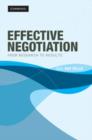 Effective Negotiation : From Research to Results - Book