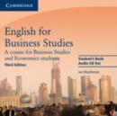 English for Business Studies Audio CDs (2) : A Course for Business Studies and Economics Students - Book