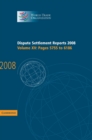 Dispute Settlement Reports 2008: Volume 15, Pages 5755-6186 - Book
