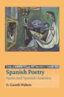 The Cambridge Introduction to Spanish Poetry : Spain and Spanish America - Book