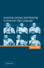 Grammar, Gesture, and Meaning in American Sign Language - Book