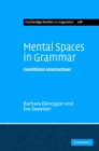 Mental Spaces in Grammar : Conditional Constructions - Book