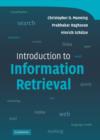 Introduction to Information Retrieval - Book