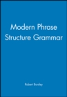 Modern Phrase Structure Grammar - Book