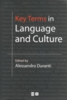 Key Terms in Language and Culture - Book