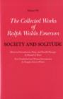 Collected Works of Ralph Waldo Emerson : Society and Solitude Volume VII - Book
