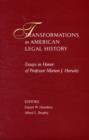 Transformations in American Legal History : 1 - Book