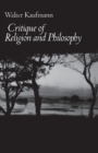 Critique of Religion and Philosophy - Book