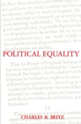 Political Equality : An Essay in Democratic Theory - Book