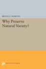 Why Preserve Natural Variety? - Book