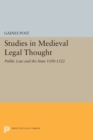 Studies in Medieval Legal Thought : Public Law and the State 1100-1322 - Book