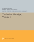 The Italian Madrigal : Volume I - Book