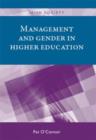 Management and gender in higher education - Book