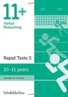 11+ Verbal Reasoning Rapid Tests Book 5: Year 6, Ages 10-11 - Book