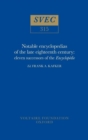 Notable encyclopedias of the late eighteenth century : eleven successors of the Encyclopedie - Book