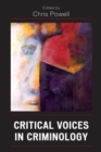 Critical Voices in Criminology - eBook