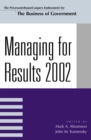 Managing For Results 2002 - Book